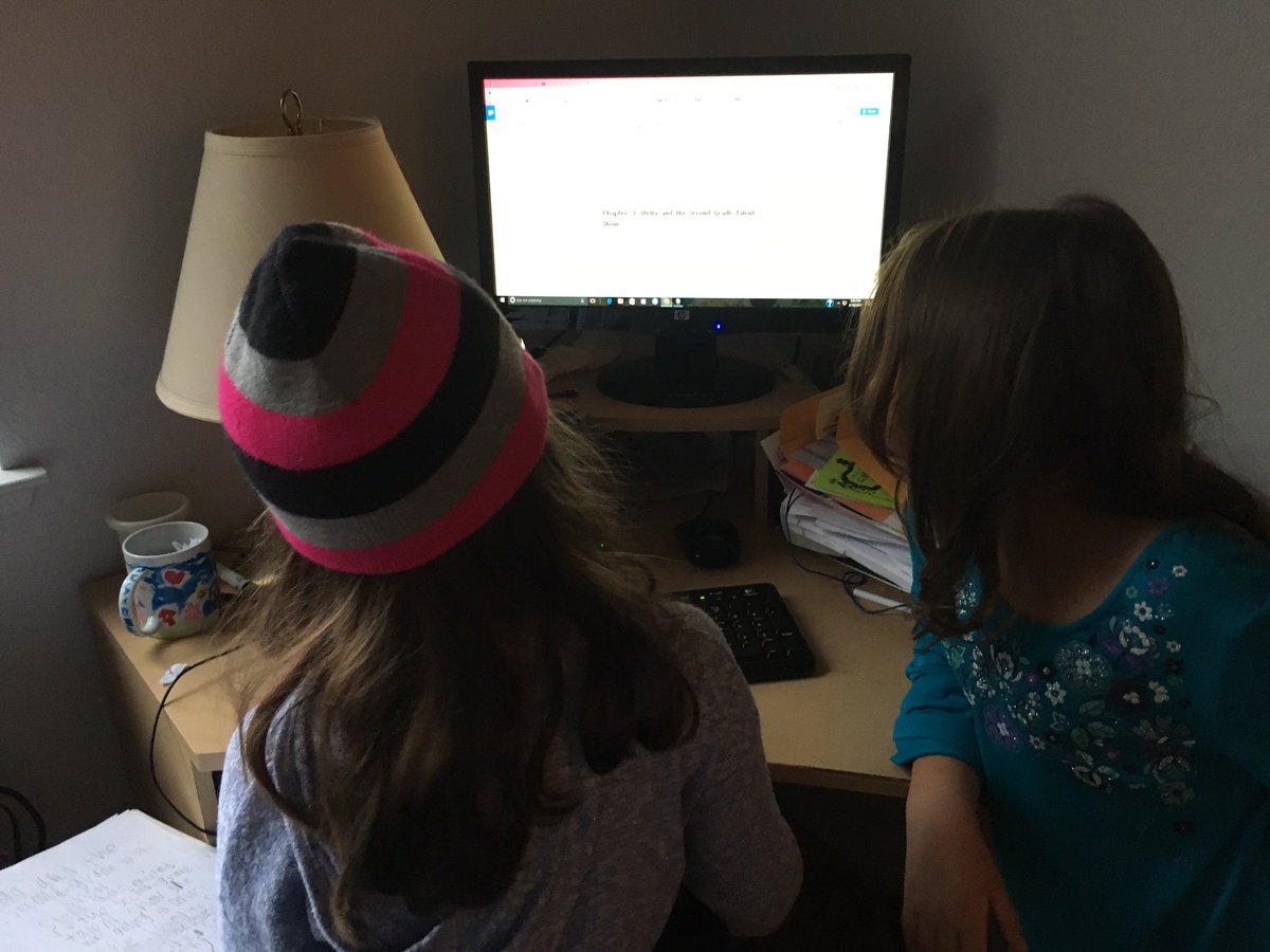 arguellescath's tweet photo. My #tinywriter has found a #tinyeditor ! #proud #raisingthemright #amwriting #amparenting https://t.co/vYvwSJgQRq