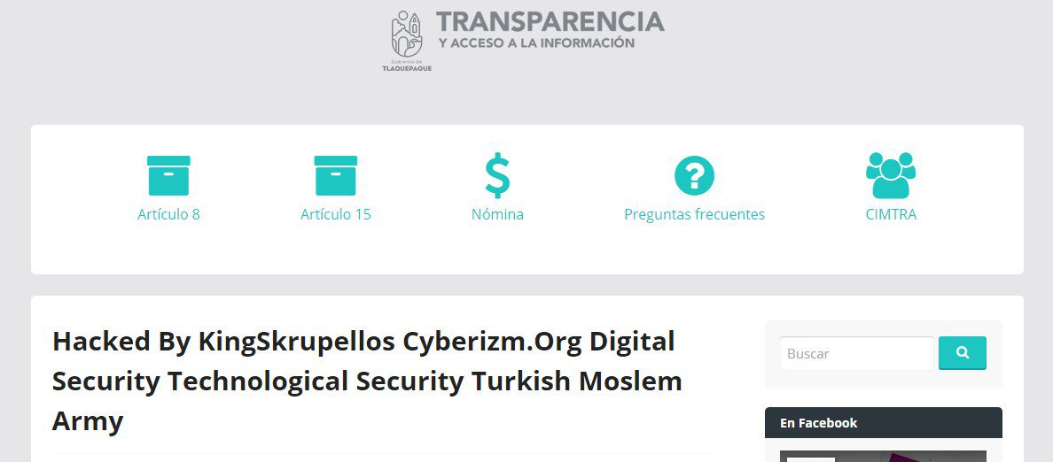 TiberioGDL's tweet photo. Inicia la tercera guerra mundial 😱!  Ejército Turco Musulmán se atribuye hackeo a portal de transparencia @GobTlaquepaque. https://t.co/NyodWEqwo1