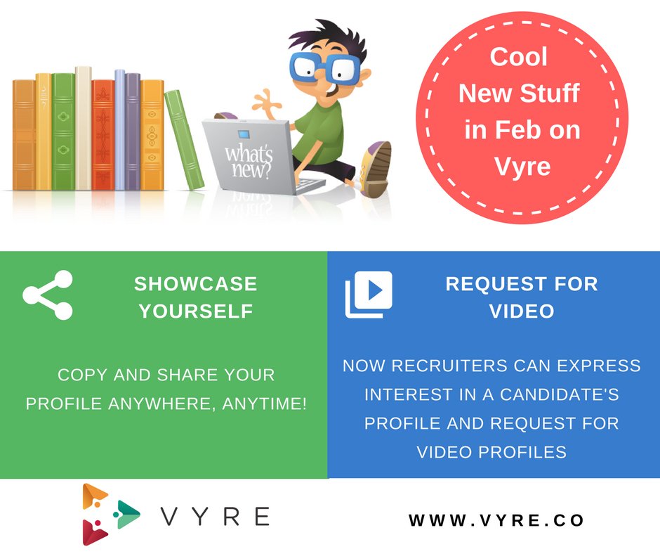 SwaayamC's tweet photo. February Update: New Features 

#Vyreme #vyrejobs #website #hiringplatform #newfeatures #whatsnew #brandnew #february #febupdate #update https://t.co/5zz8UMzGne