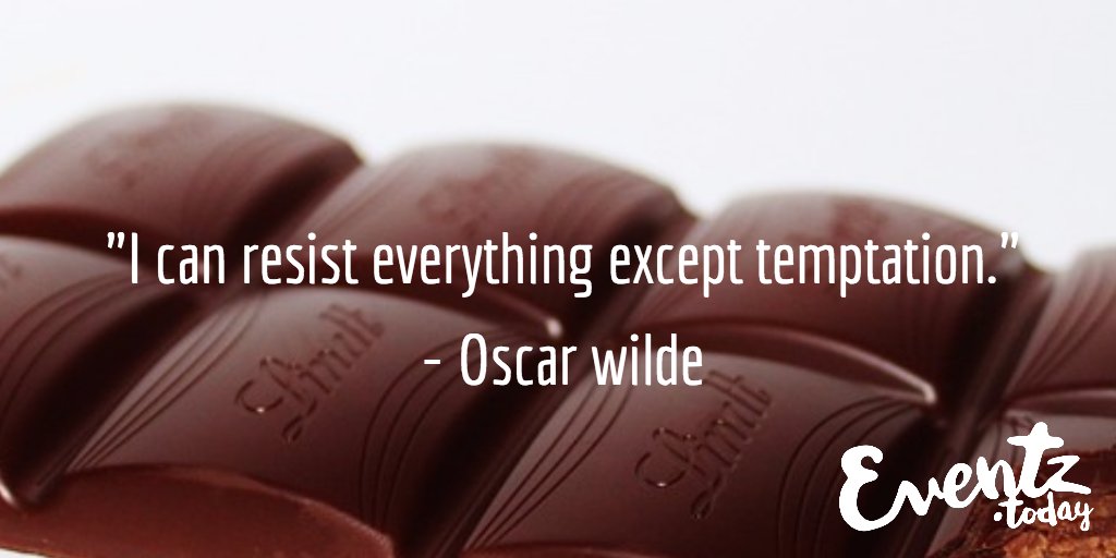 EventzToday's tweet photo. Let's not be too hard on ourselves this week. Giving in to a temptation such as chocolate never did any harm, right? #MondayMotivation https://t.co/cfoEDSkkvD