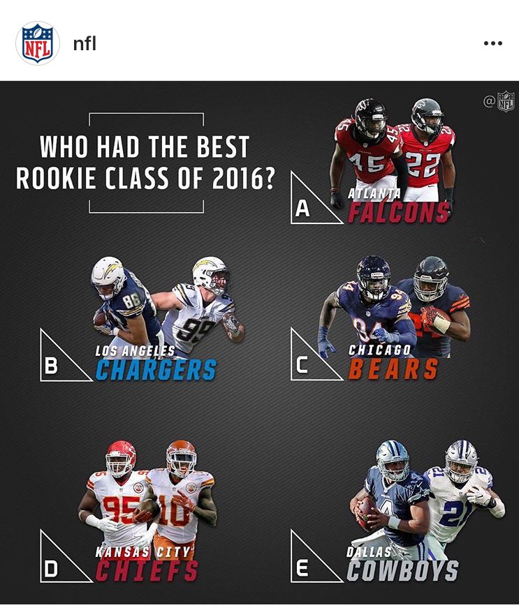 DemBoyzNation's tweet image. Did the NFL Instagram account actually post this... lol