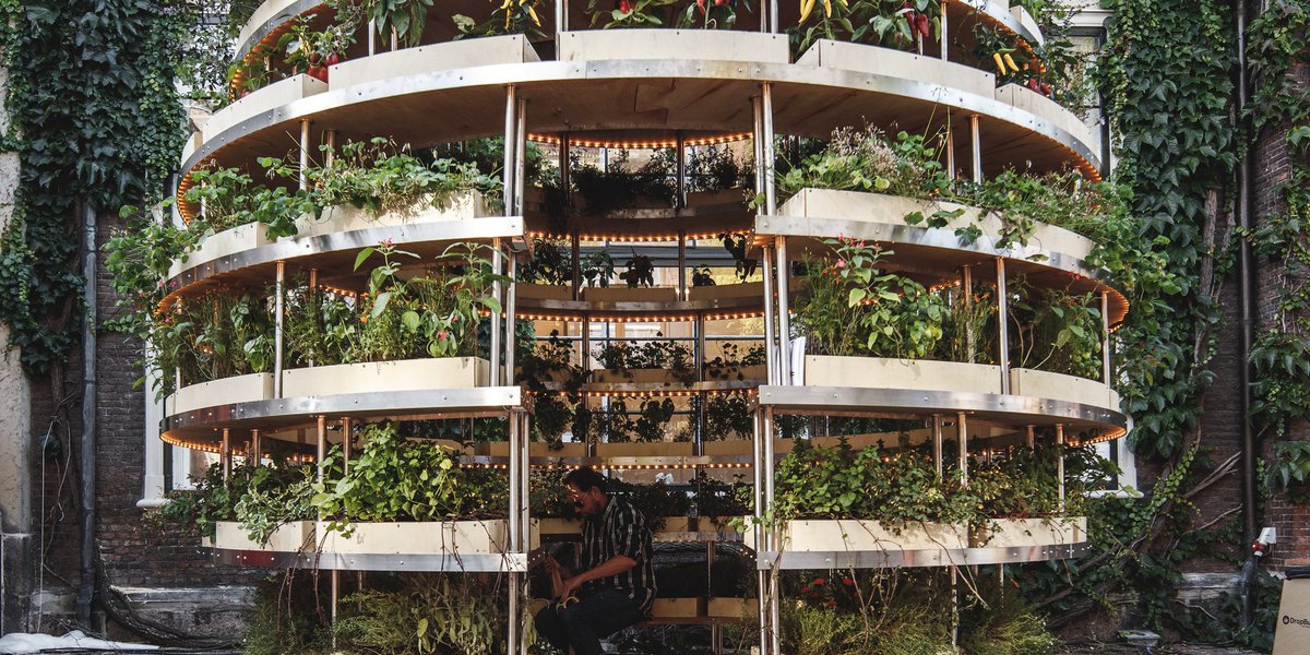 HuffPost's tweet photo. Ikea releases free design for a garden sphere that sustainably feeds a neighborhood https://t.co/QsA796gvwU https://t.co/IqSgBgYUCo