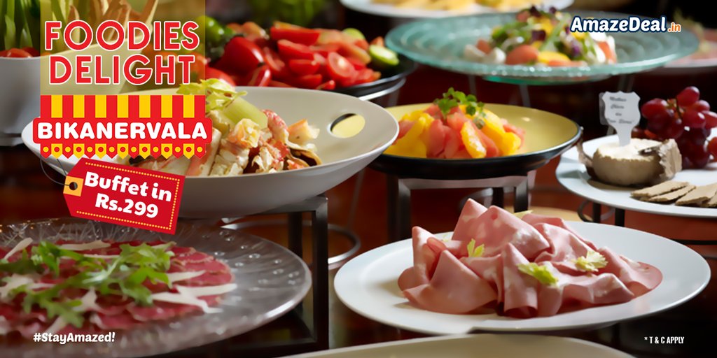 contactamaze's tweet photo. Food is love, food is life and what's even better is the reasonable price of only Rs.299.Grab it - https://t.co/pFs4j3CjEB https://t.co/1UBvc0Bjjd