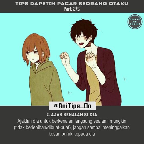 distroartonline's tweet photo. TIPS part 2
#anitips_on #anime #otakuanime #otaku #otakuindonesia #otakutips #animetips #tipsjomblo #tips #otakugirl #otakuboy #tipsotaku https://t.co/OhgwCszRtW