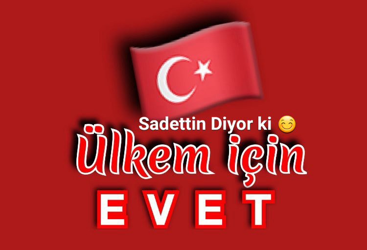 mirbey2007's tweet photo. @RT_Erdogan @CuneytYonet @Akparti @pir_zana @ahmetbilgin_tk @ahmetbzdn @Ak_AhmetUludag @Kral79Mc @AK43IYI 
TÜRKİYE NİN YARINLARI İÇİN EVET https://t.co/JFWOvxRqwN