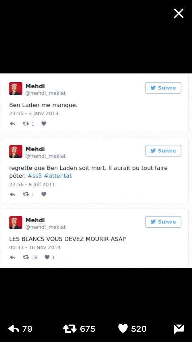 AntoineBaudino's tweet photo. Tweets racistes, homophobes, antisémites... mais toujours pas d'article dans la presse !
Alors on continue de pousser et de RT!
#MedhiMeklat https://t.co/HzKGJw32QX