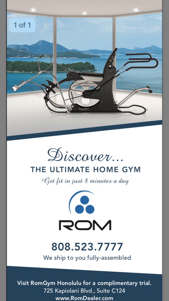 RomDealer's tweet photo. The ROM Machine, The Ultimate Home Gym. We ship direct to you Fully-Assembled. Get Fit in Just 8 Minutes a Day! #health #wellness #fitness https://t.co/hydbIWOKCv