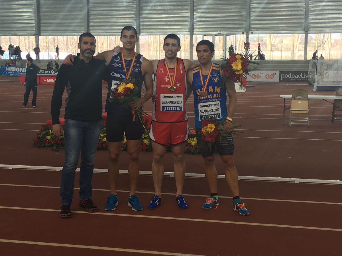 ELDORSAL's tweet photo. #Atletismo Jonay Jordán logró la quinta medalla del @TfeCajaCanarias en el #CEpc2017, con nuevo récord de Canarias https://t.co/iDXFSbE20B https://t.co/uGGAnZhdAA