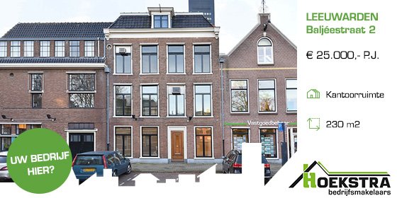 Representatief en goed onderhouden kantoorpand met monumentale uitstraling in de binnenstad van Leeuwarden → makelaardijhoekstra.nl/aanbod/bedrijf…