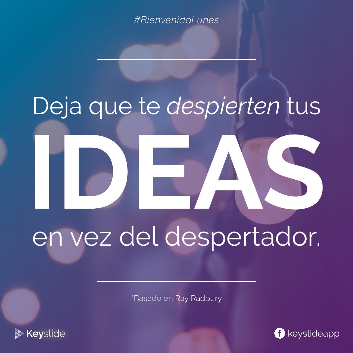 nirbyhq's tweet image. #BienvenidoLunes! Comienza esta nueva semana con nuevas ideas, #Keyslide está para que se vuelvan realidad en bit.ly/2kNOeHv