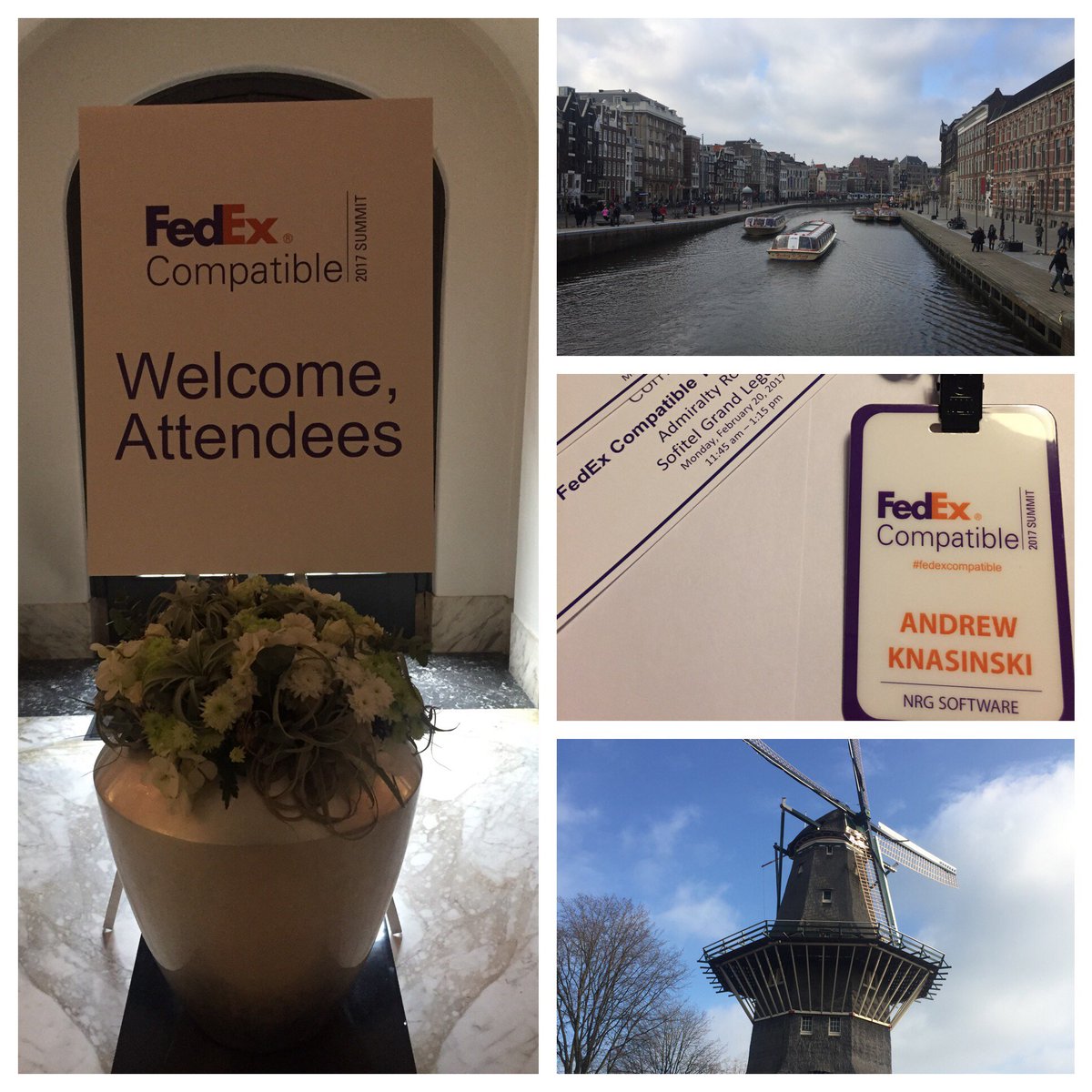 nrgsoft's tweet photo. We're in Amsterdam this week for the @FedEx #FedExCompatible Summit https://t.co/8rpUkQqL2r
