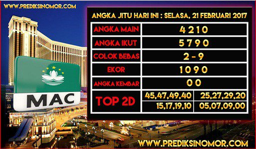 Prediksi Togel On Twitter: "Prediksi Togel Macau Angka Jitu Online Hari Ini  Selasa 21 Februari 2017 Https://T.co/Grvzarnvci Https://T.co/Sm7Uwovisb" /  Twitter