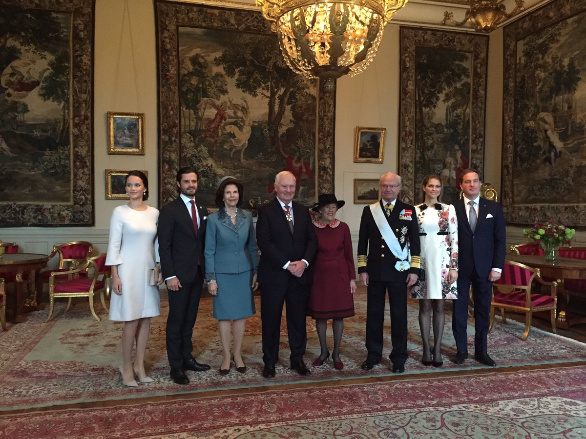 GGCanada's tweet photo. It was a joy and a privilege to have a private audience with Their Majesties at the Royal Palace in #Stockholm. #GGSweden https://t.co/0lQQQEQ8sf