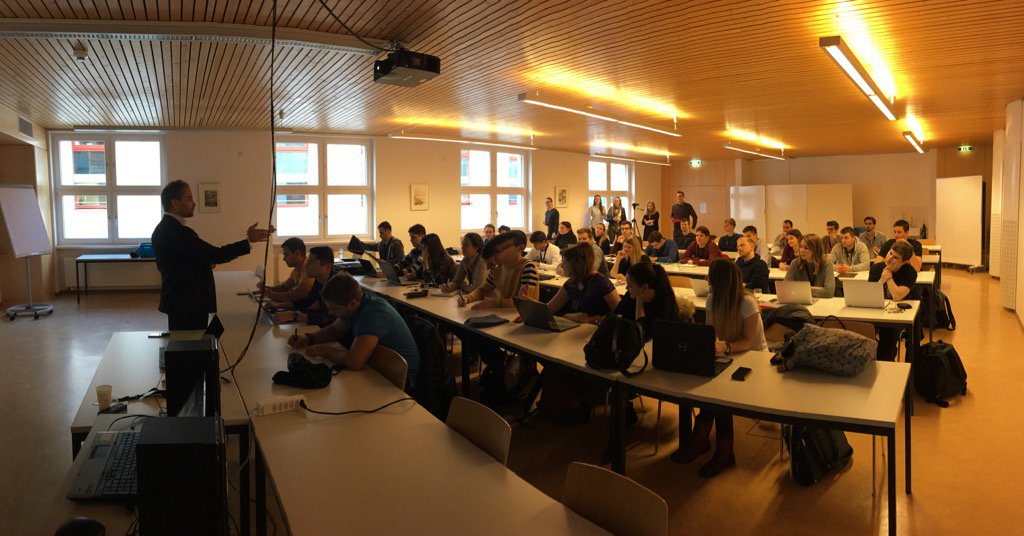 berndschenk's tweet photo. Prof. @stefan_seidel opening the #LiechtensteinWinterSchool with more than 30 international students @uni_li @bpm_li https://t.co/hDbDbSI099