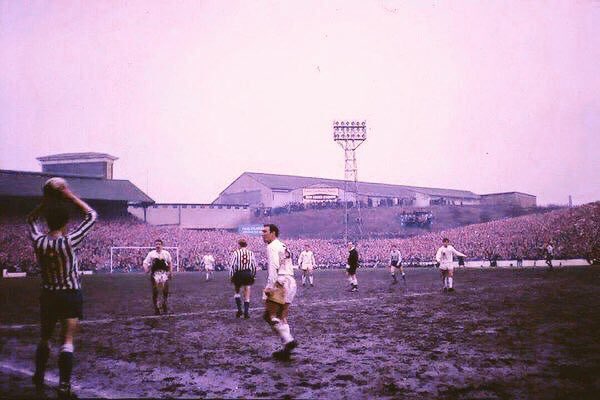The Den in 1967 as Millwall take on Tottenham #MFC #THFC #Millwall #Spurs