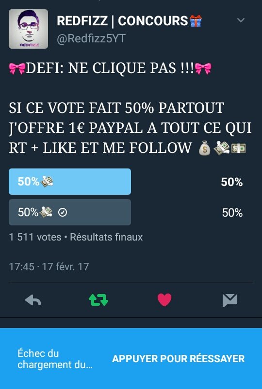ANTI_ARNAQUE_FR's tweet photo. Félicitation @Redfizz5YT qui fait des "jeux" Mais qui ne les assume pas... si t'es pas capable, n'en fais pas 😉 https://t.co/JUR6XSkYzw