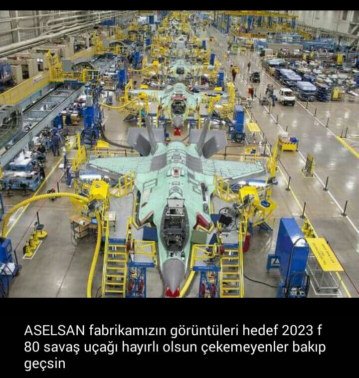 Turkguculu's tweet image. Burası ASELSAN fabrikası, #Hedef2023
F/80 savaş uçaklarının yapıldıgı yer..!
#İşteBuYüzdenEVET 
@hasan195888 @trakyalobeya @selamid78