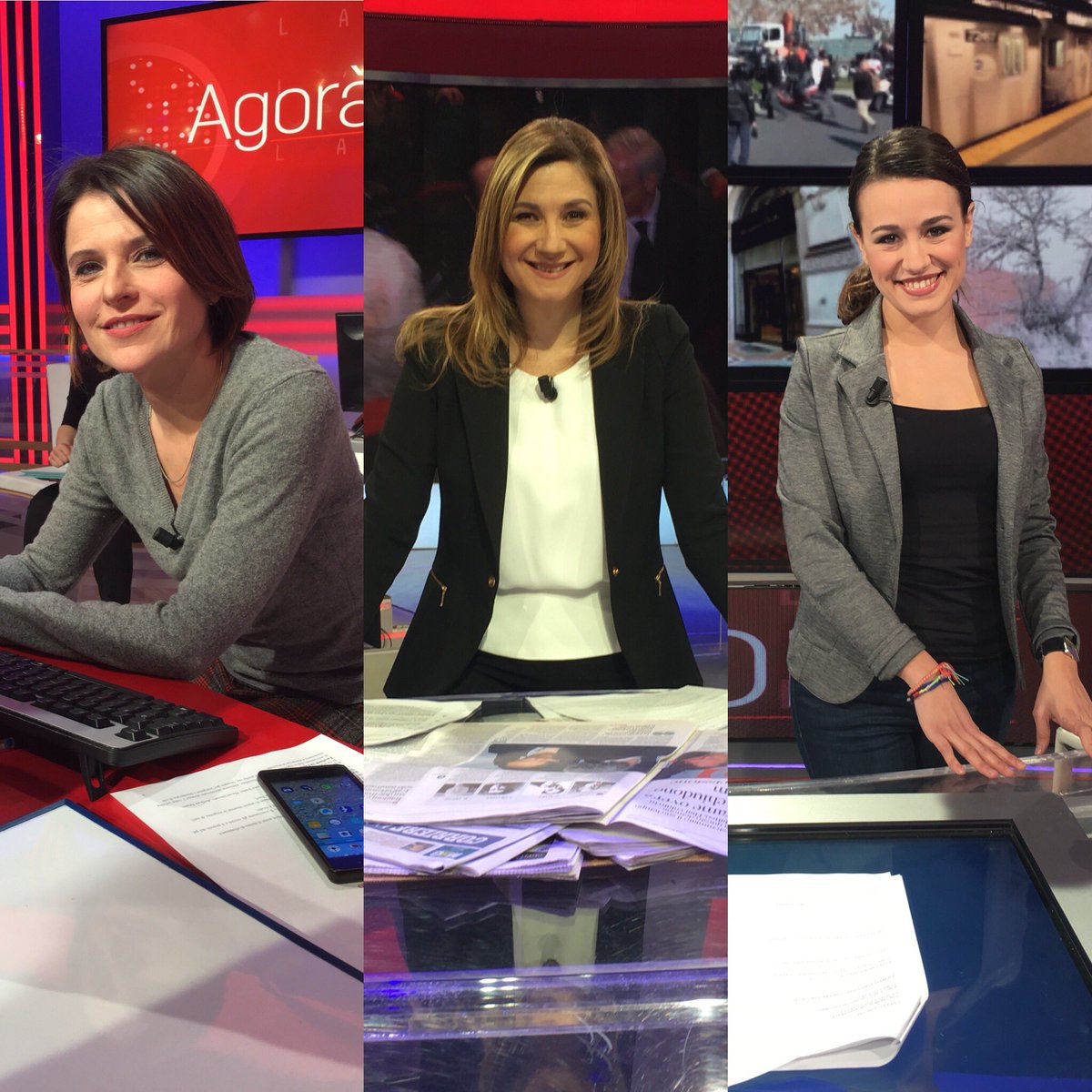 agorarai's tweet photo. #IntantoInStudio con @serenabortone @saracesto @irenben1 #agorarai https://t.co/9PccXoNlOP