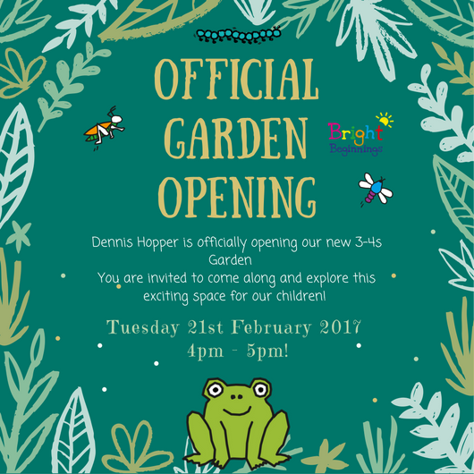 bbccleeds's tweet photo. Join us tomorrow from 4-5pm for the grand opening of our exciting new 3-4s #garden space! #forestfrogs #forestschool #outdoorplay https://t.co/YMTnRruQzp