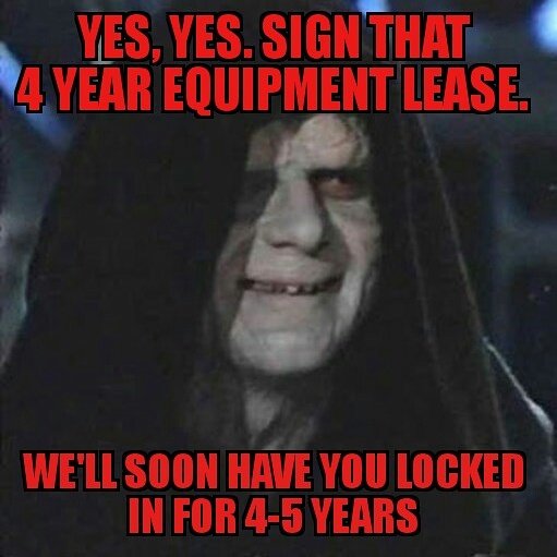 Don't go to the dark side of the credit card processing world by getting locked into leasing equipment when you can get it FREE! 5735879879