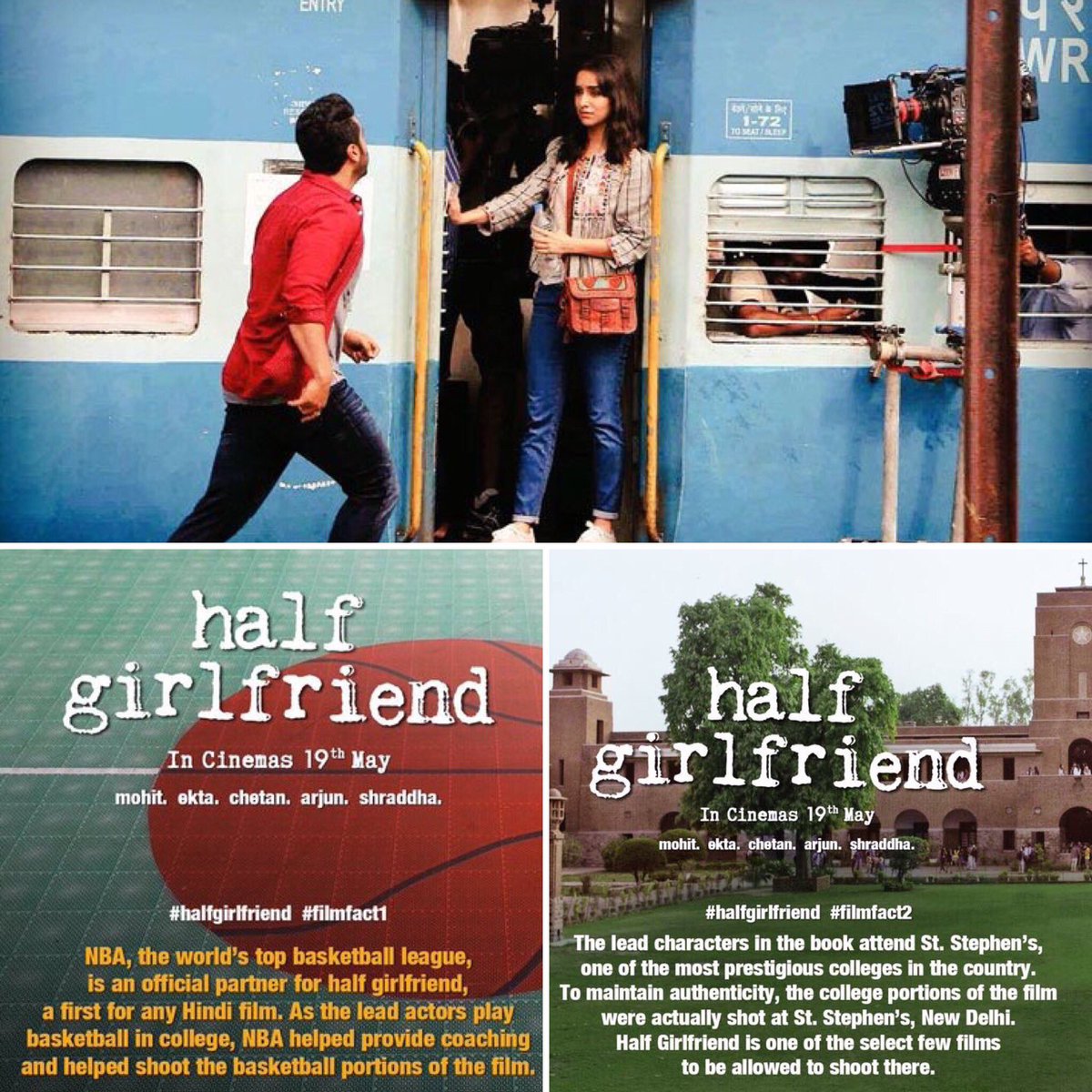 movie_glamor's tweet photo. The new #HalfPoster of the upcoming @ShraddhaKapoor and @arjunk26 movie #HalfGirlfriend
@chetan_bhagat @manojmuntashir @mohit11481 https://t.co/pQrpOfgyoM