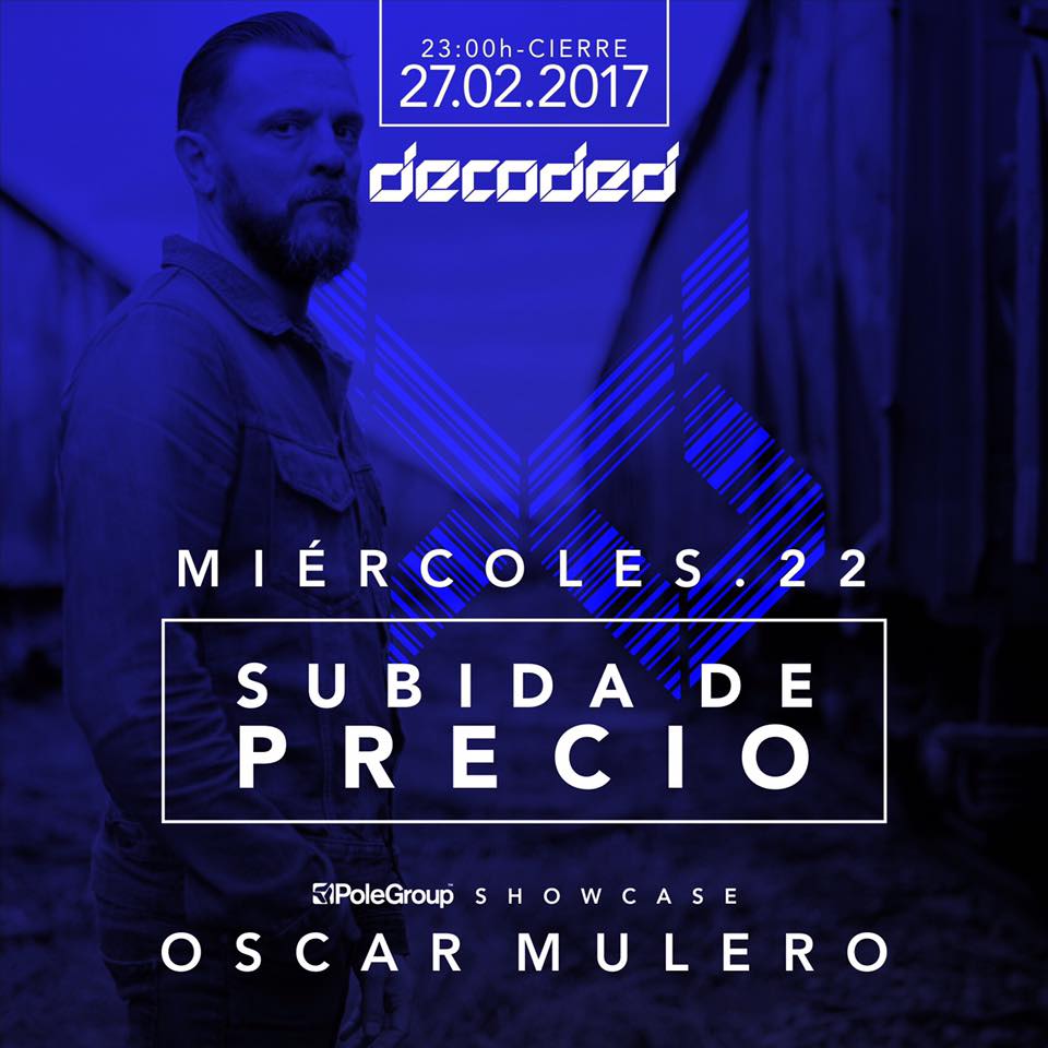 .<a href="/oscarmulero/">Oscar Mulero</a> llega el 27 de Feb a <a href="/passiondisco/">PASSION DISCO</a> con #Decoded
Entradas a 16€ AQUI 👉  bit.ly/OscarMuleroPas…
+info: 633 100 963