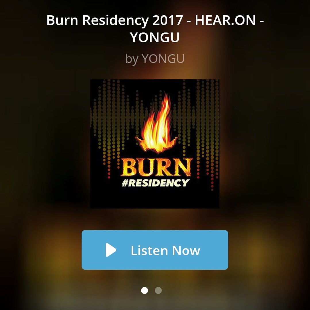 djyongu's tweet image. mixcloud.com/Yongu #BurnResidency2017 #YONGU