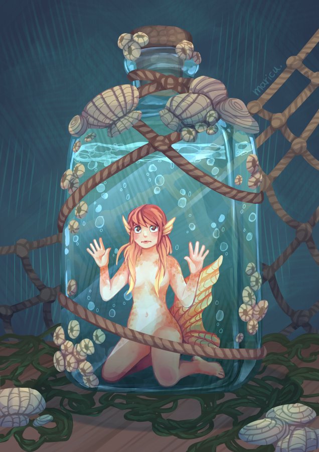 ⚜️ Maricu ⚜️ on X: A sea fairy (or some kind of mermaid