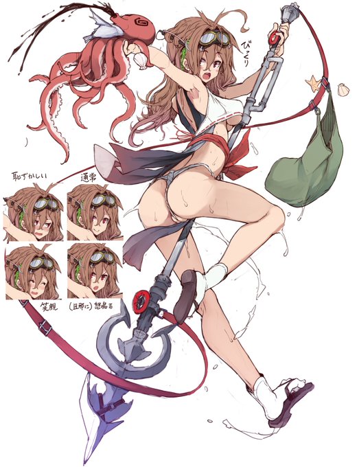 色々あって没になっちゃったゲームのキャララフ絵 