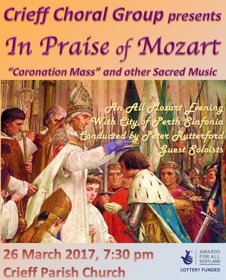 CrieffChoral's tweet photo. Tickets for our upcoming concert (26/3) are now available &amp; include online booking for the very first time! https://t.co/QLlcKvYbjG https://t.co/YkwXks9ATV