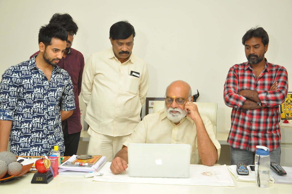 RKStudiosPltd's tweet photo. Thank you Darshakendra @Ragavendraraoba garu for launching our second song #Sandrame from #RaajaMeeruKeka movie!!! https://t.co/1rw9bZdY6G