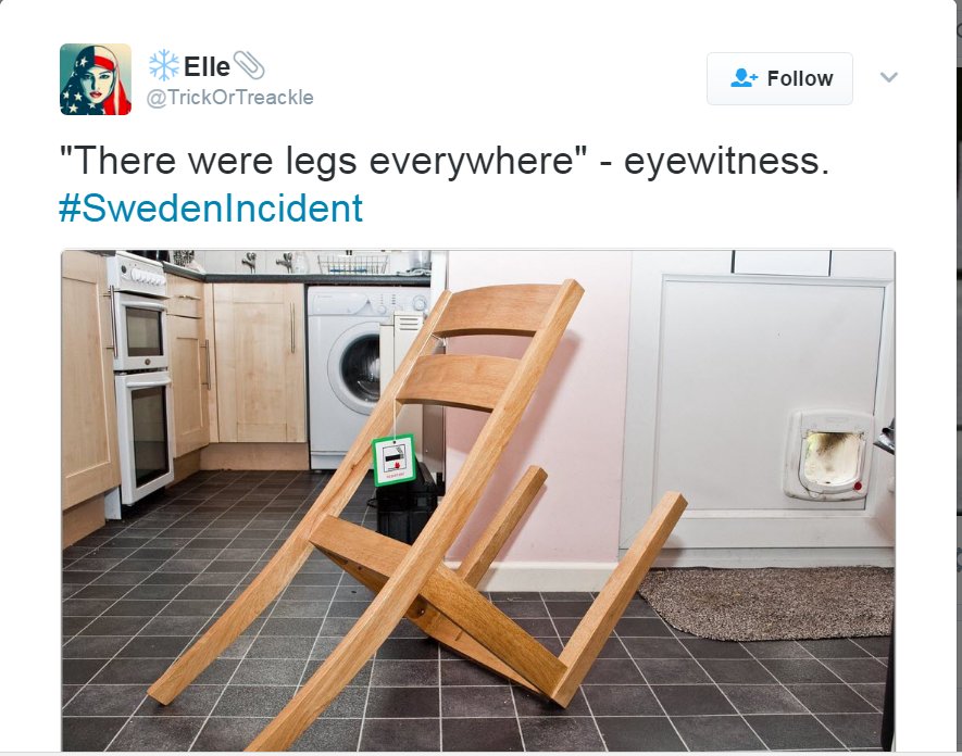 SeeSweden_'s tweet photo. 😂 😂 😂 #LastNightInSweden #SwedenIncident #Sweden https://t.co/4gedYBicuV