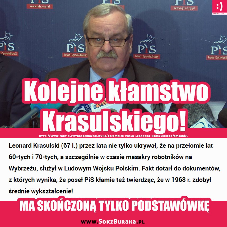 تويتر \ SokzBuraka :) على تويتر: "ILU JESZCZE POSŁÓW PiS TAK KŁAMIE???  ------------------------- https://t.co/SuTM63eC4E https://t.co/8iubLLRy95"