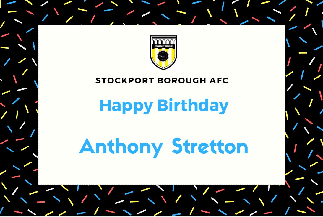 Stockport_Boro's tweet photo. we would like to wish one of our directors @Stretton92 a Happy Birthday.
#SBAFC https://t.co/3YxmSfZruV