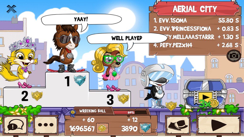 1SOMAx's tweet photo. I just beat a golden fox! #funrun2 #1PrincessFiona #MellaaaStarrr #PeZxH4 https://t.co/xIwZgyQfG1