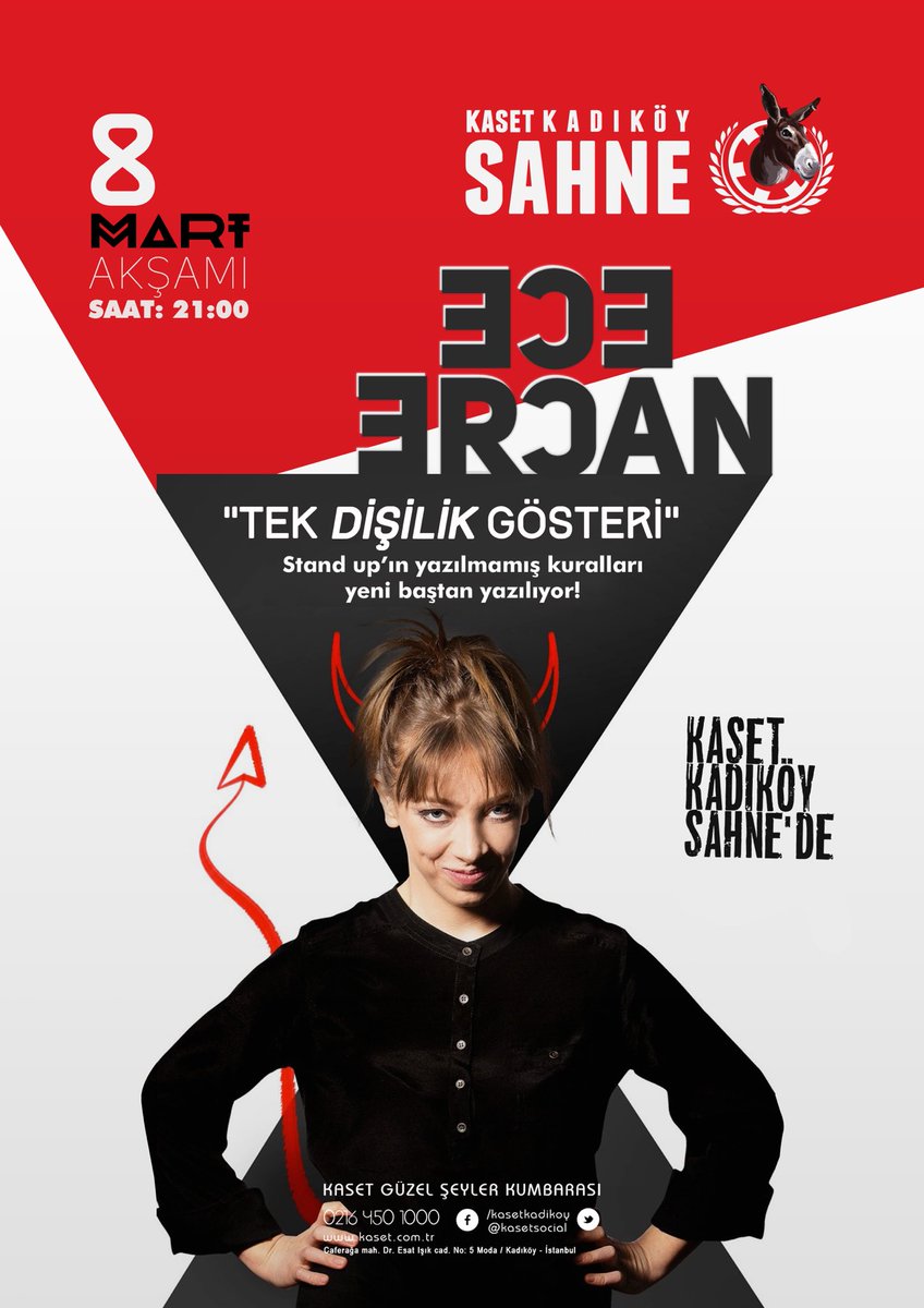 TDisilikGosteri's tweet photo. 8 mart dünya emekçi kadınlar günü ! Sahnede kadın komedyen var :) 21:00 Kaset Kadıköy Sahne ! Yaşasın stand up:) Yaşasın komedi:) https://t.co/2a0pTevcLN