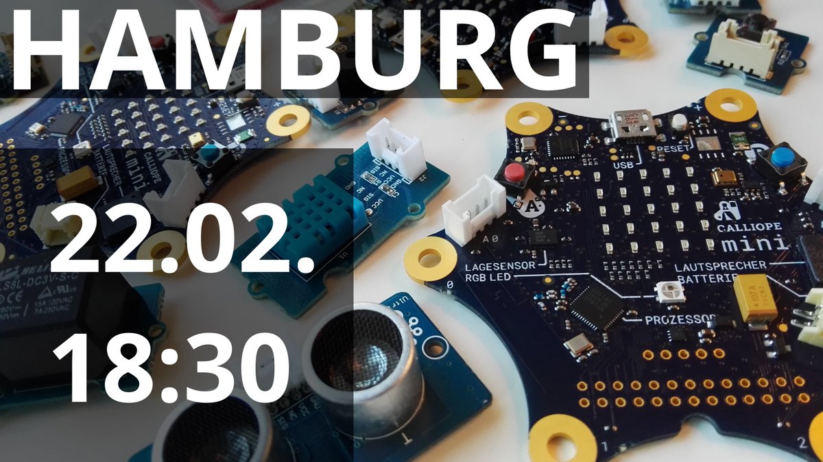 erminas_de's tweet image. Meet @CalliopeMini - Hamburg 22.02.
Wir haben ihn schon und zeigen ihn euch. Ausprobieren erlaubt! #Bildung #DigiHH
facebook.com/events/1327091…