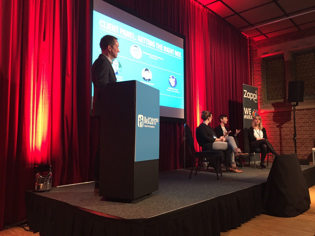 crisbalanzo's tweet image. Nice to listen all these women #clientpanel #iiex on how to blend technology with #human storytelling