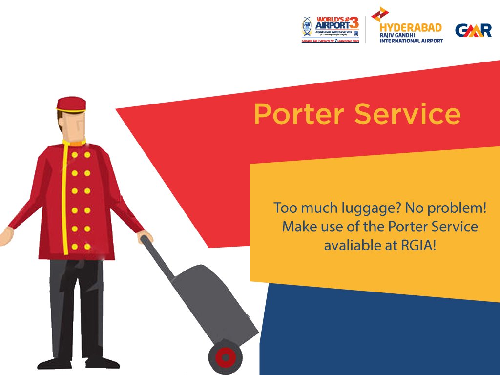 RGIAHyd's tweet photo. RGIA #porters at your service to manage #luggage within.
#porterservice #knowyourairport #rgiahyd #gmr #hyderabadairport #worldno3 https://t.co/ljiu91RFtk