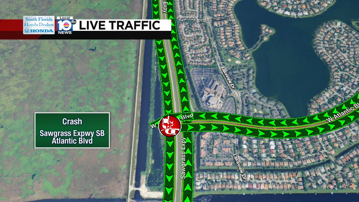 Crash on Sawgrass Expwy SB at Atlantic Blvd #traffic https://t.co/MZV5d7dWmb