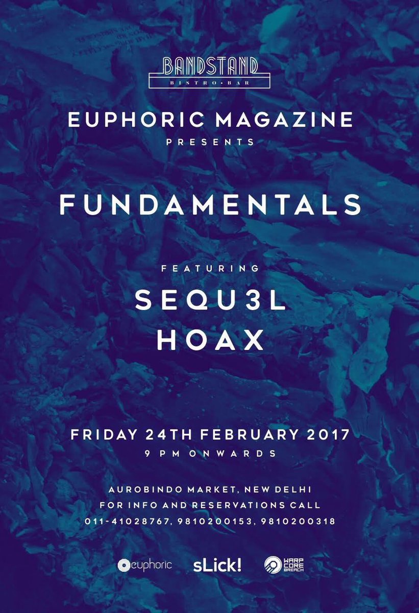 Fundamentals return with <a href="/SEQU3l/">Nakul</a> &amp; Hoax (<a href="/Bhallanator/">Akshay Bhalla</a>) coming Friday at @bandstanddelhi