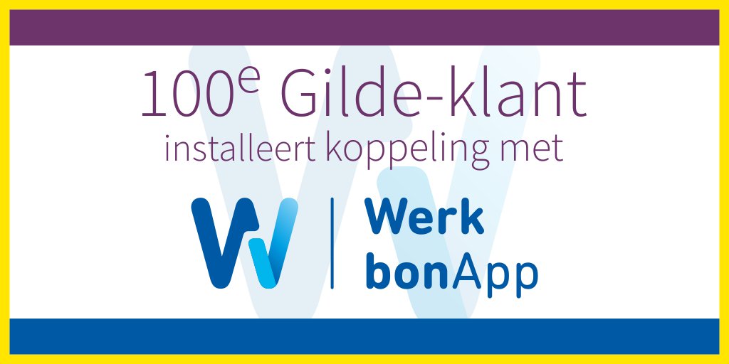 GildeSoftware's tweet photo. 100e Gilde-klant installeert koppeling met @WerkbonApp! Lees het complete verhaal hier: https://t.co/ICUHOnf6Ye #GildeSoftware #Duiven https://t.co/jssHXADdtz