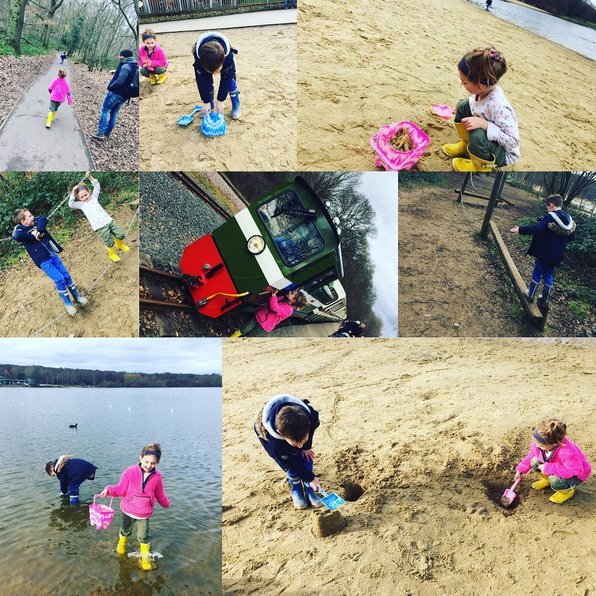 MotivatedMumUK's tweet photo. #outdoors #freshair #exercisewithkids #ruisliplido #ruislip #train #sandcastle #woods #motivatedmum #motivated #halfterm #funoutdoors #beach https://t.co/d611qDUJAC