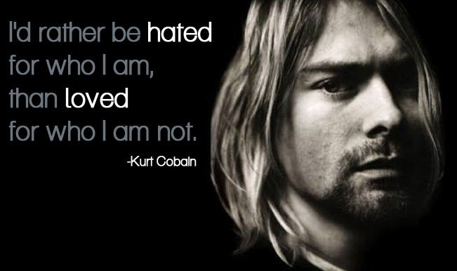 Heros get remembered, but legends never die.
Happy Birthday Kurt Cobain!   