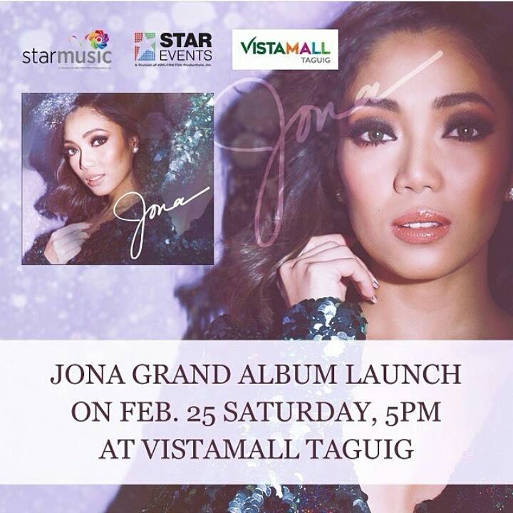 supermorgy's tweet photo. Jonalyn Viray Grand Album Launch on Feb 25 at #VistaMall in #Taguig under @StarMusicPH #StarMusic @MsJ0NA @kebobsby15 #MightyMau https://t.co/vkVXPtkrGV