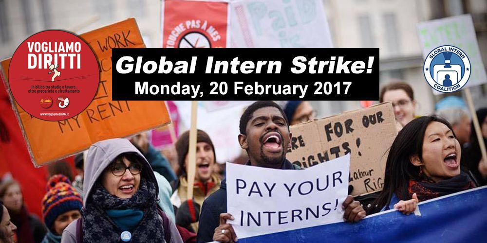 udu_sind's tweet photo. Partecipiamo oggi al #GlobalInternStrike, la mobilitazione mondiale dei tirocinanti perché #VogliamoDiritti! https://t.co/nBSYHt64RS https://t.co/4s40uERq3e