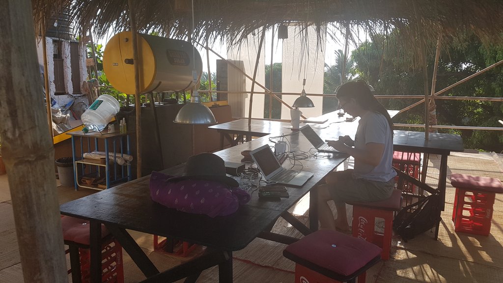 Co-working...Arambol stylee.