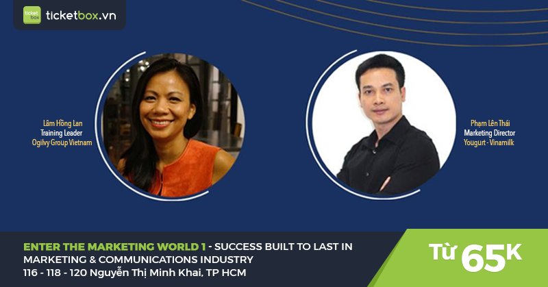 ticketboxvn's tweet photo. Chuỗi 8 talkshows “Enter the Marketing World 2017” đã khởi động. ⬜ Tham gia ngay https://t.co/QLqy3lguIr
#Marketing #Ticketbox #Talkshow https://t.co/qrX4uzGmtH