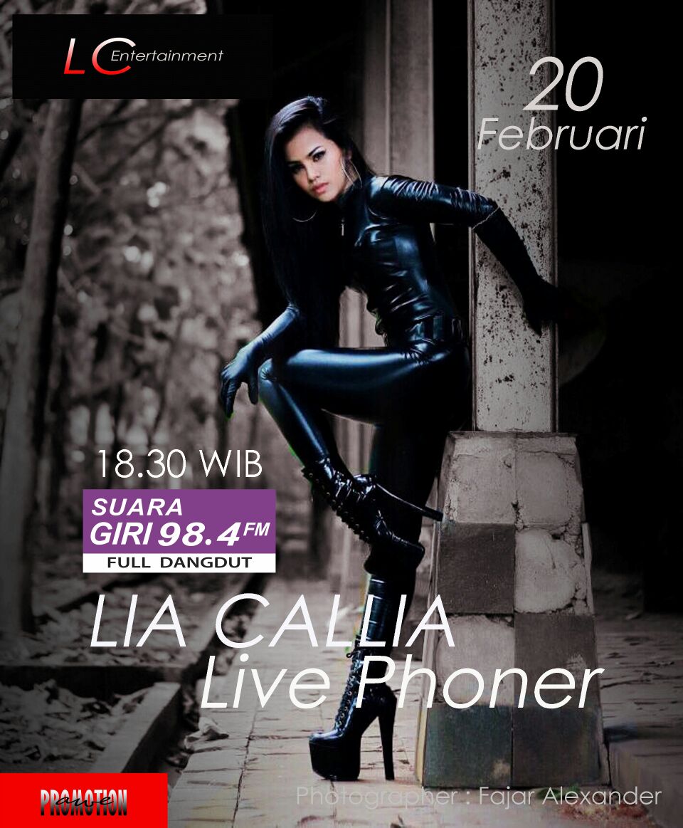 Cihuiii.. bentar lagi akan ada @LiaCallia diujung telpon sana.. penasaran ngobrol apa aja?! Tunggu ya