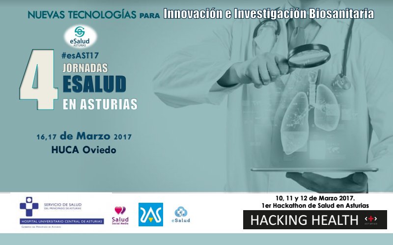 JorgeDazGar's tweet photo. IV Jornadas #eSaludAST "Nuevas Tecnologías para la Innovación e Investigación Biosanitaria" Inscripciones en https://t.co/4YqnAuzqkX https://t.co/9FLSYsEZki